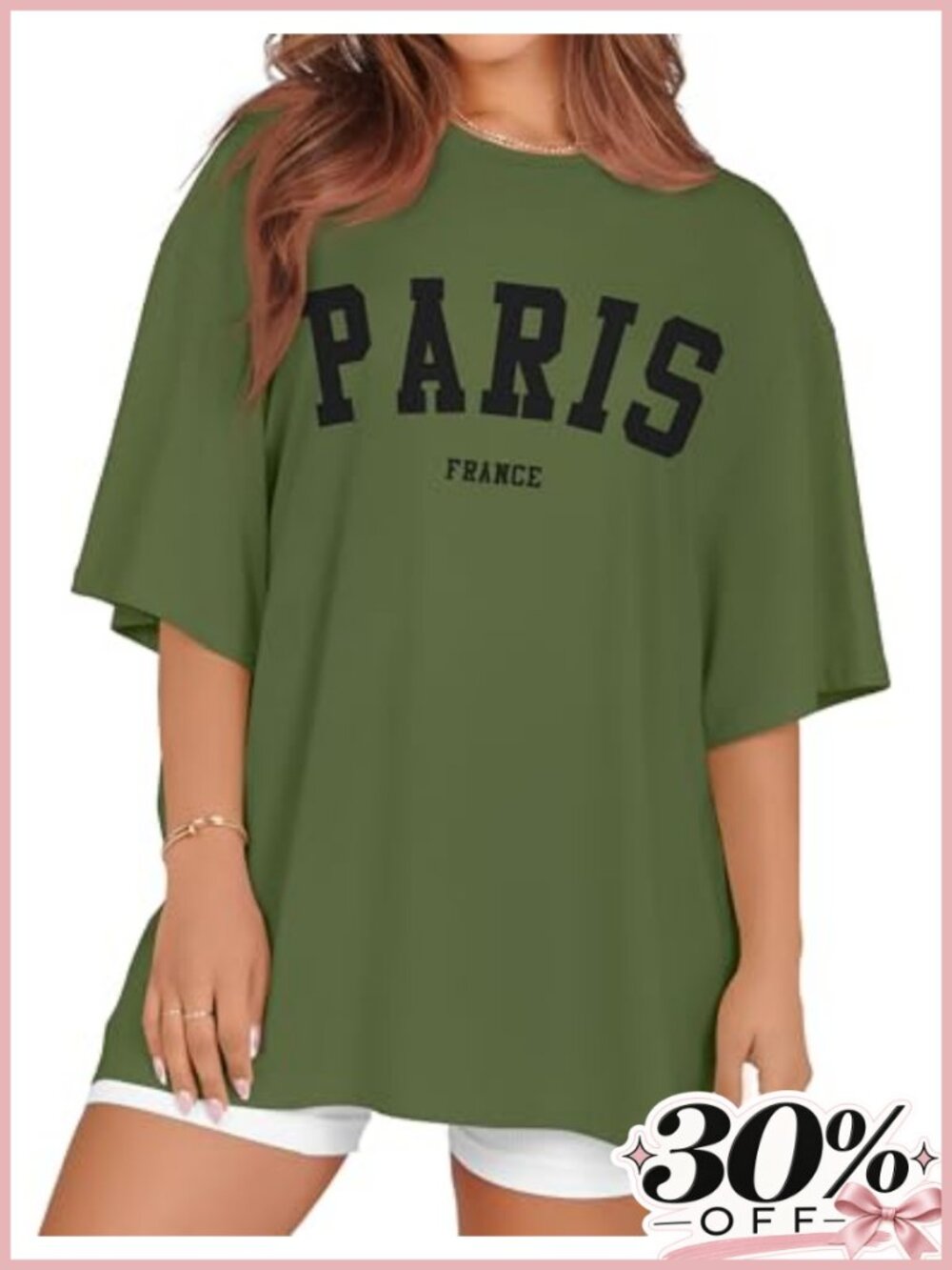 Oversized Women's Graphic Tee Soft Stretchy Crew Neck Short Sleeve